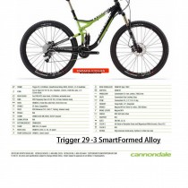 Cannondale Trigger 29 Alu 3 2014 - Specifiche