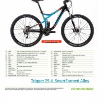 Cannondale Trigger 29 Alu 4 2014 - Specifiche